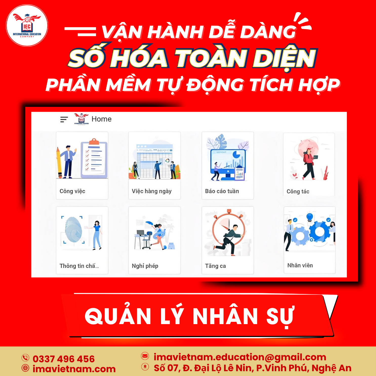 Quản lý nhân sự – Minh bạch & kiểm soát tốt