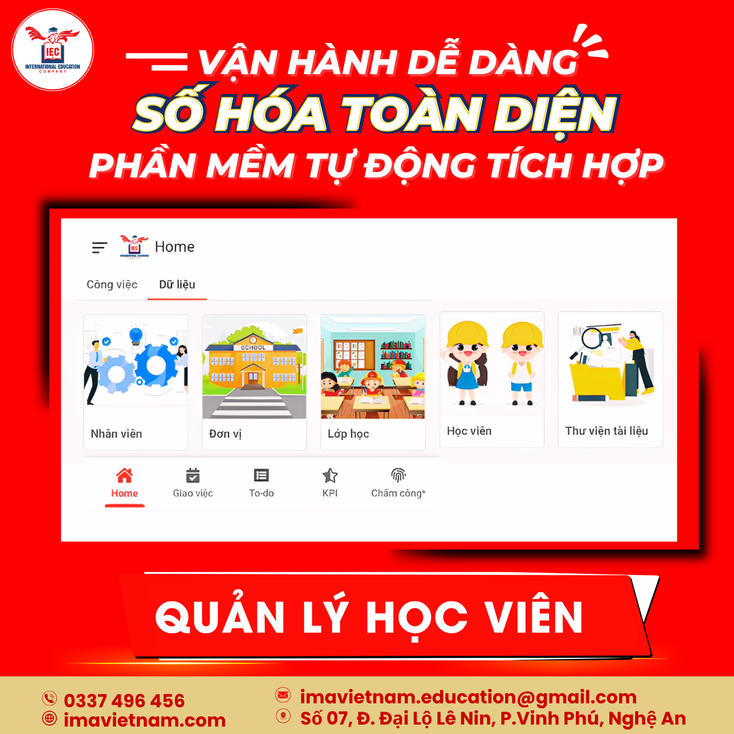Quản lý học viên – Thông minh & kết nối chặt chẽ