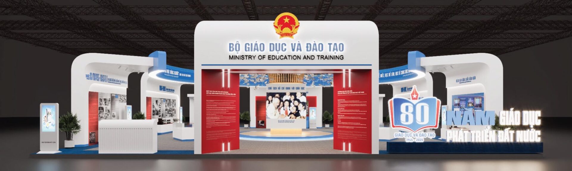 “80 năm giáo dục phát triển đất nước”.