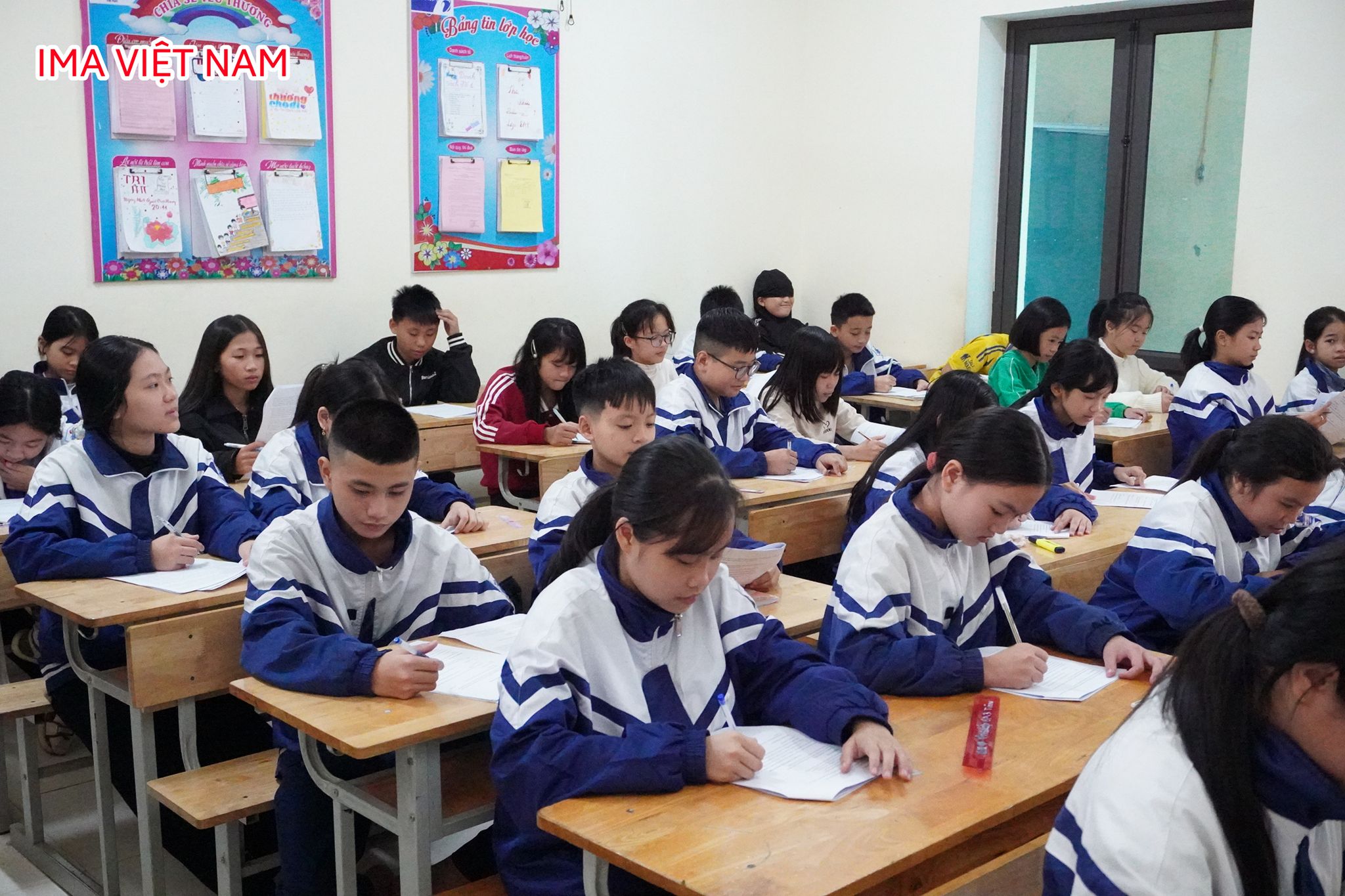  Buổi test tại Trường THCS Nguyễn Trãi diễn ra trong không khí nghiêm túc